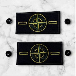 Stone Island Patch 2 pezzi + 4 bottoni