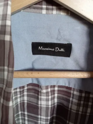Camisa Massimo Dutti cuadros XL