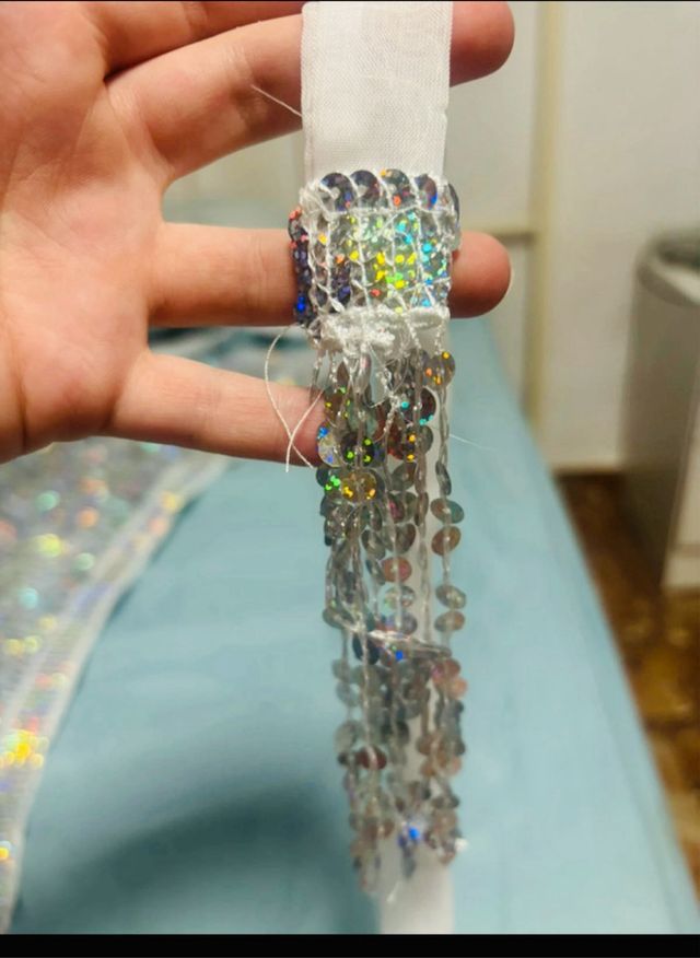 Falda de lentejuelas brillante