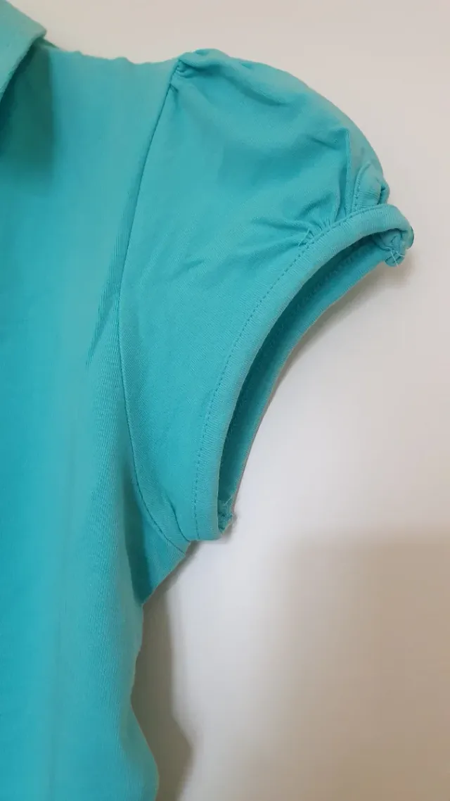 Maglietta Azzurra Scollo V