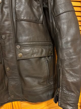 Chaqueta de Piel Triumph Marrón