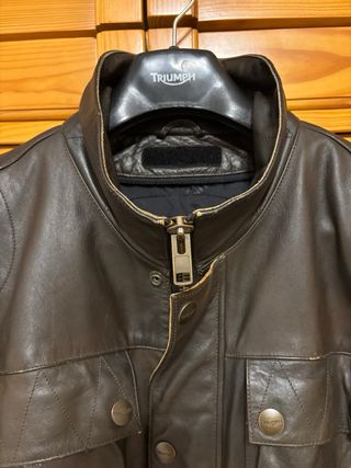 Chaqueta de Piel Triumph Marrón