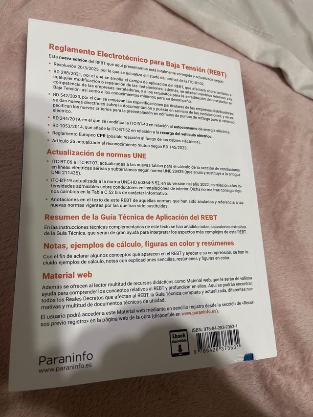 Reglamento Electrotécnico para Baja Tensión. RE...