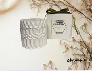 Candela in ceramica profumata cera di soia