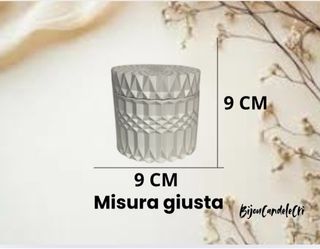 Candela in ceramica profumata cera di soia