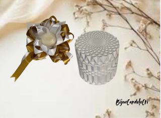 Candela in ceramica profumata cera di soia