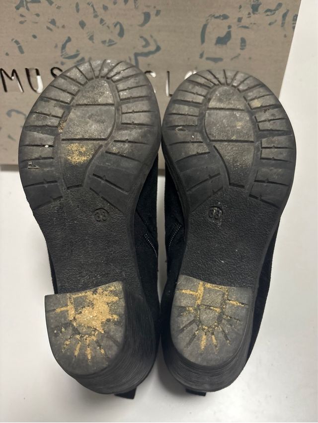 Botines de tacón negros