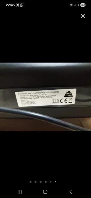 Cinta de correr Gym Form Slimfold