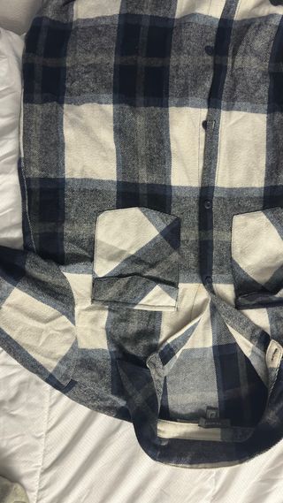 Camisa de cuadros Primark azul y blanco