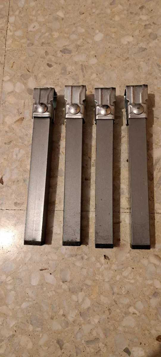 Patas para cama metálicas (4 unidades)