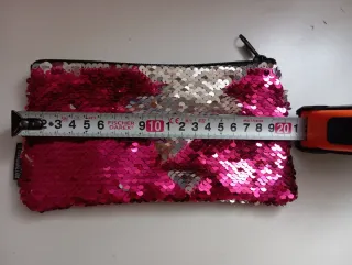 2 neceseres lentejuelas oro y rosa