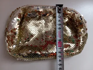 2 neceseres lentejuelas oro y rosa