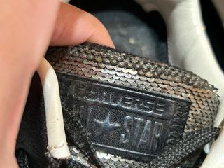 Converse Deportivas Negro y Plata