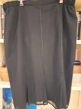 Falda fiesta negra talla 54