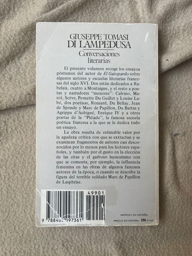 Conversaciones literarias- G. Lampedusa