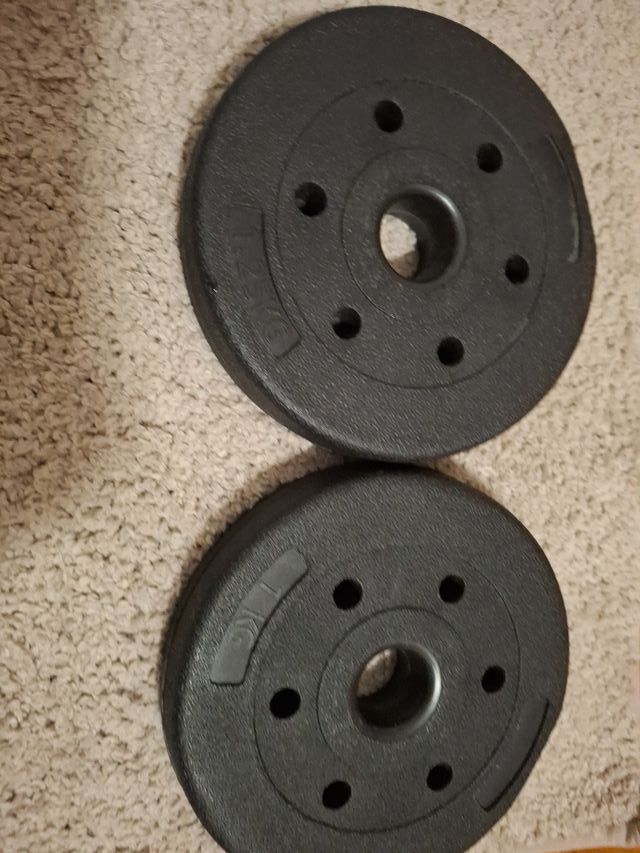 Mancuernas con barra ajustable