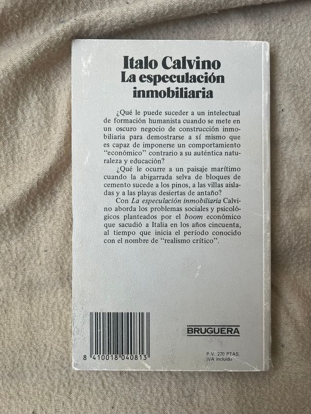 La especulación Inmobiliaria - Calvino - Bruguera
