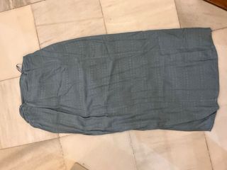 Falda Mango Azul con apertura