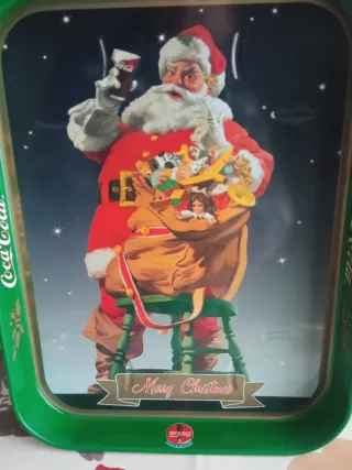 Vassoio Coca-Cola Babbo Natale Vintage