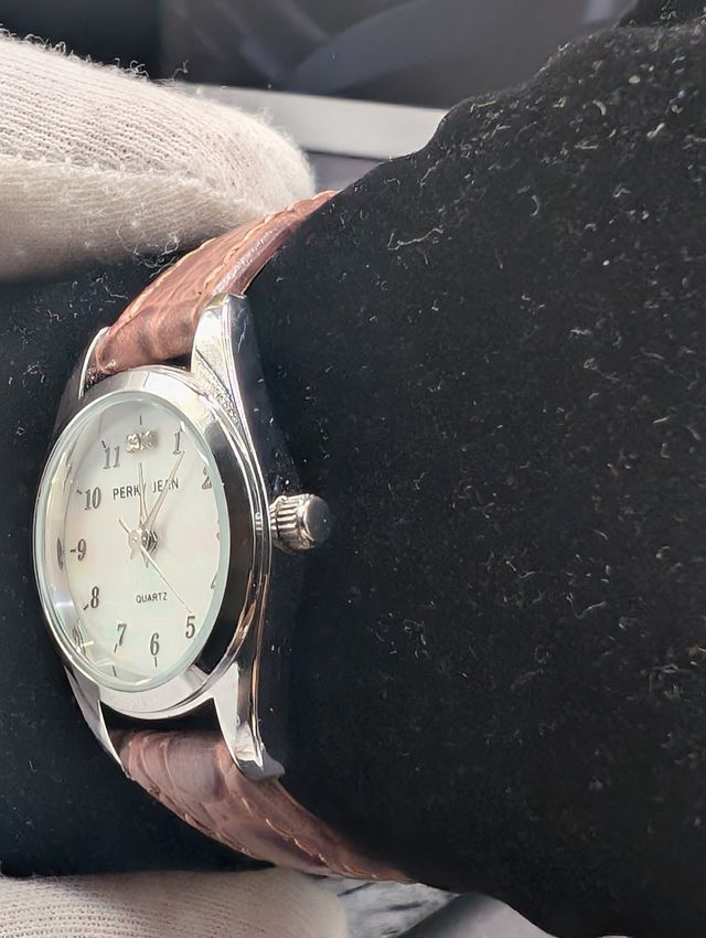 Orologio Perky Jean Quarzo Donna Marrone Argento