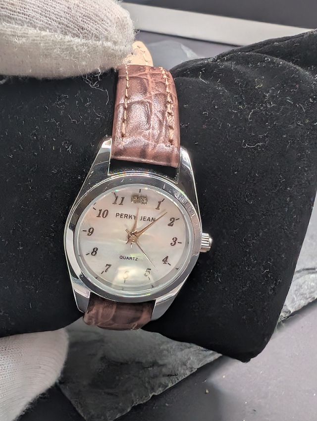 Orologio Perky Jean Quarzo Donna Marrone Argento