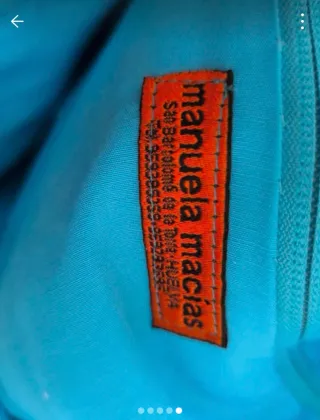 Falda flamenca azul con volantes