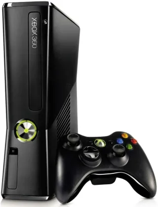 Xbox 360 Slim Negra + 2 Mandos y juegos