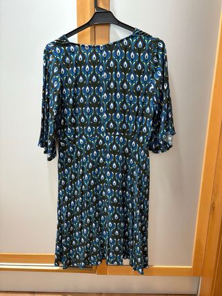 Vestido Silvia Godino Azul Multicolor