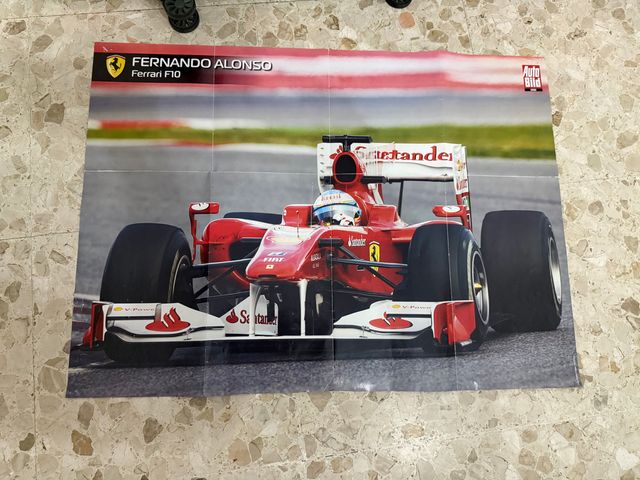 Póster Fernando Alonso Ferrari F10