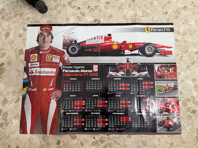 Póster Fernando Alonso Ferrari F10