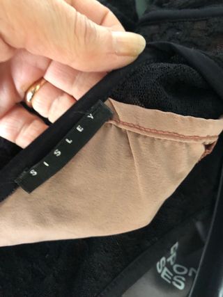 Abito pizzo Sisley nero taglia S