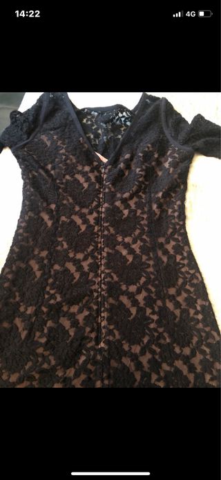 Abito pizzo Sisley nero taglia S