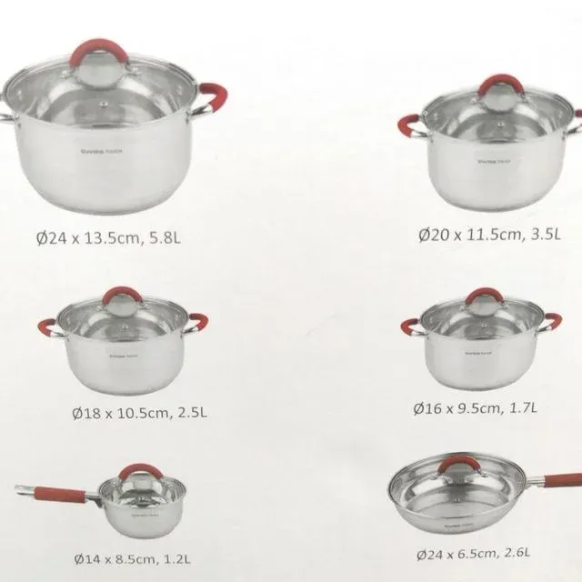 Batería de cocina de Alta Calidad 12 Piezas NUEVA