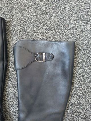 Stivali donna Gant Pelle Neri Punta Tonda Zip 39