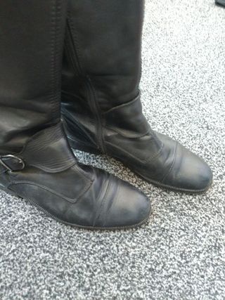 Stivali donna Gant Pelle Neri Punta Tonda Zip 39