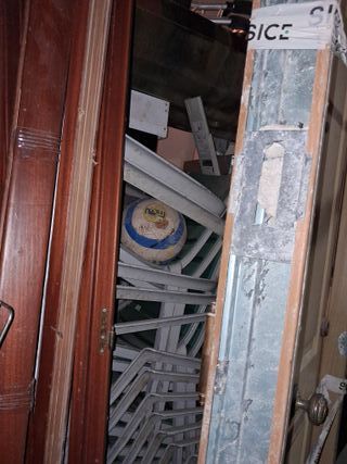 Puerta de madera blindada