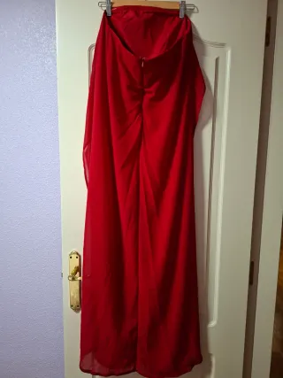 Mono largo rojo/burdeos mujer