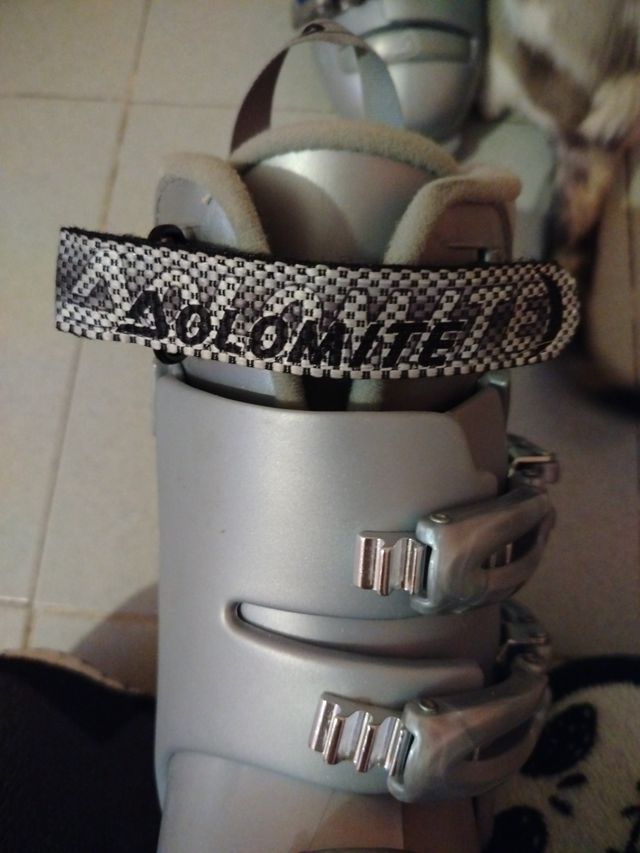 Botas de esquí plateadas