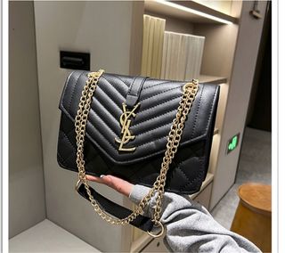 Borsa Saint Laurent nera trapuntata