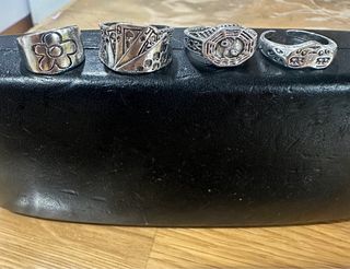 Anillos de Acero Plateados dispongo de 80 unidauni