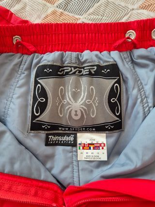 Pantalones de esquí Spyder rojos mujer