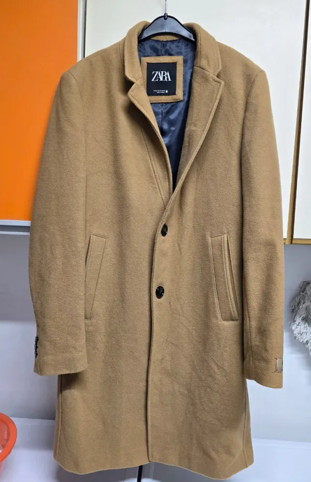 Casaco sobretudo Zara camel