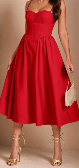 Vestido rojo elegante