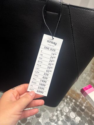 Borsa Sinsay ecopelle nera