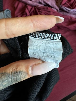 Crop top nero Shein fantasia Paisley