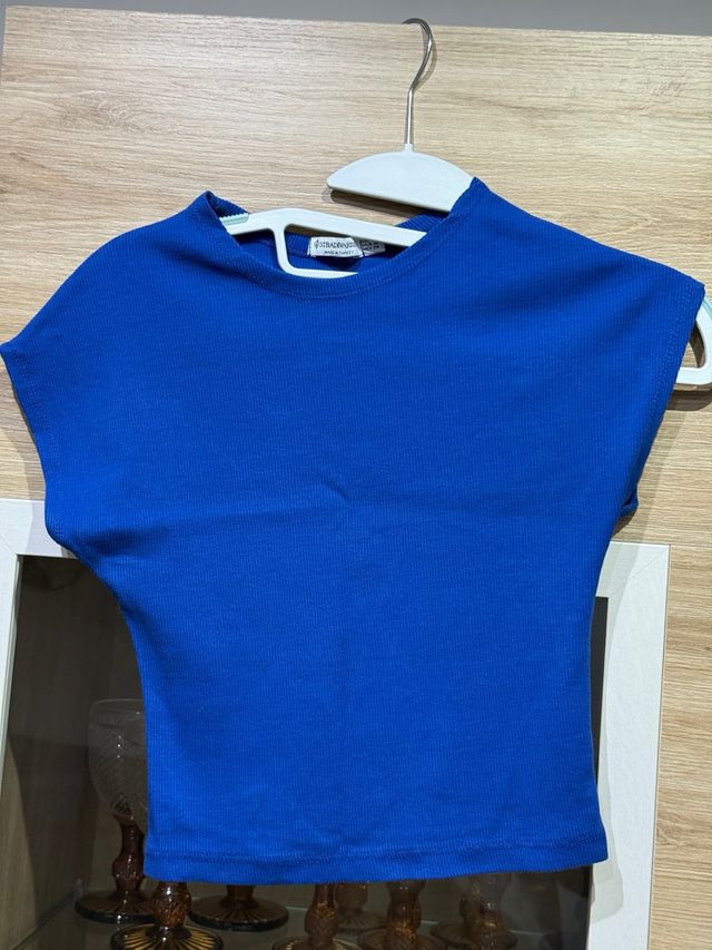 Camiseta Stradivarius Azul Talla XS