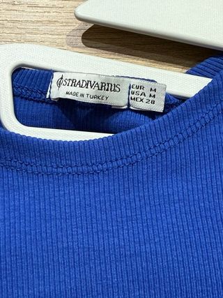 Camiseta Stradivarius Azul Talla XS