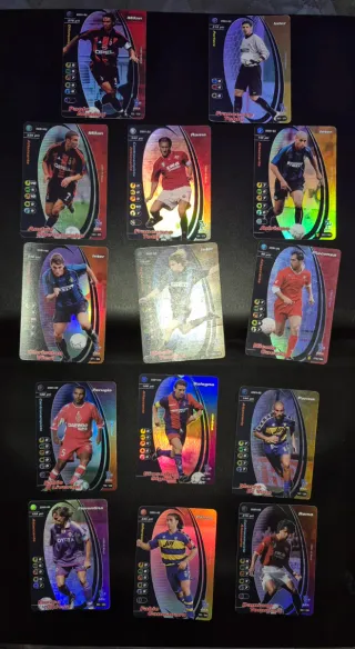 Lotto carte calcio Champions 2001-2002