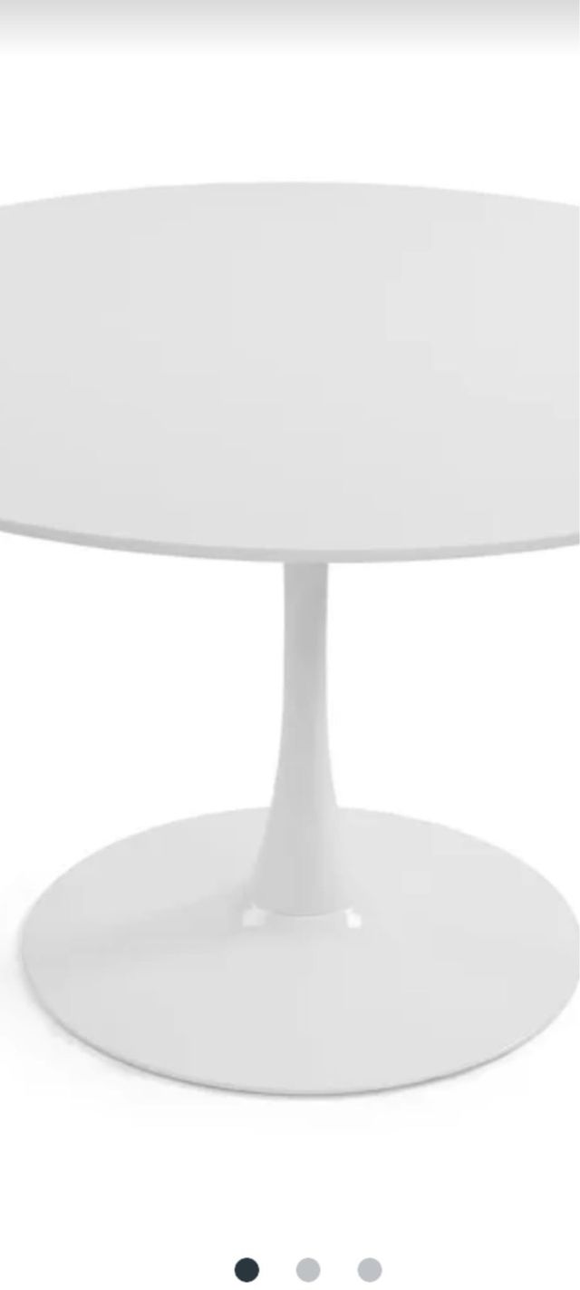 Mesa redonda Maisons du Monde blanca