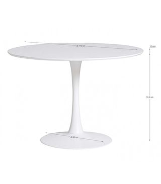 Tavolo rotondo Maisons du Monde bianco